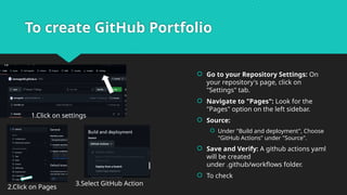 About GitHub Profile for projects and academic purpose.pptx