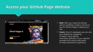 About GitHub Profile for projects and academic purpose.pptx