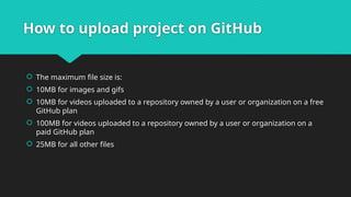 About GitHub Profile for projects and academic purpose.pptx