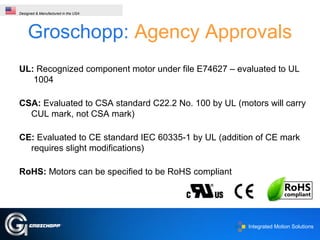 Groschopp Inc. Engineering & History | PPT