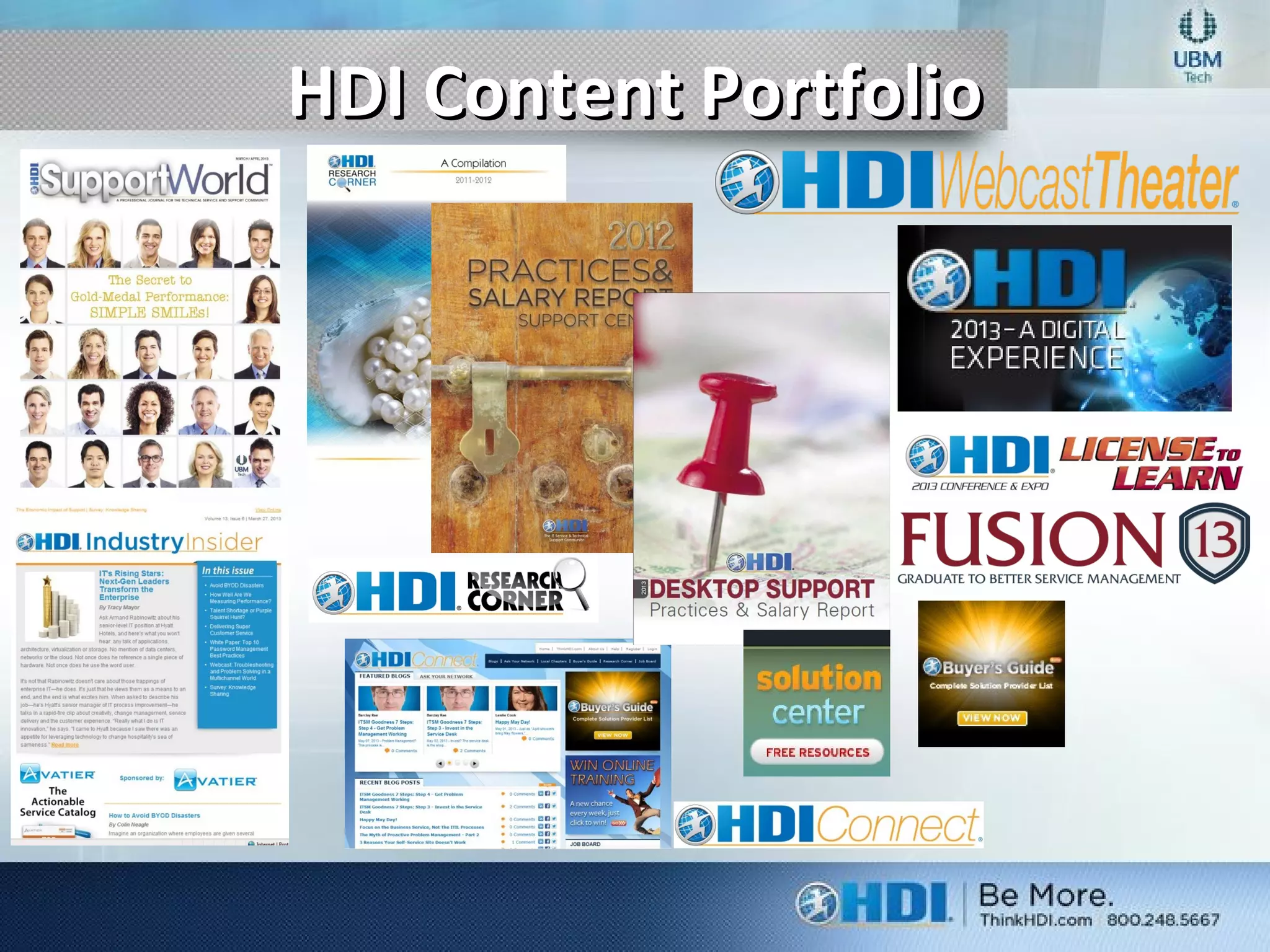 HDI Content PortfolioHDI Content Portfolio
 