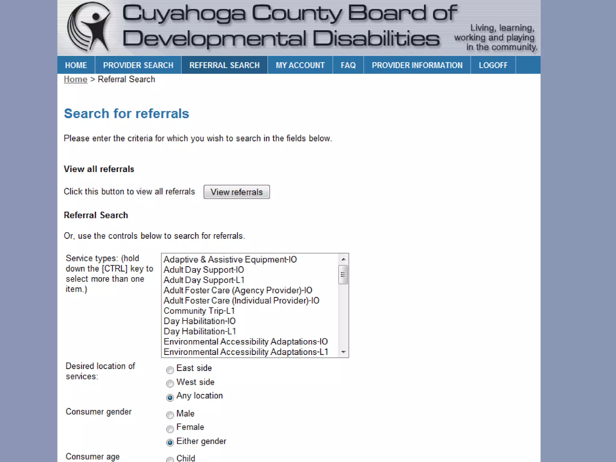 iData helps DD agencies with…Provider Search