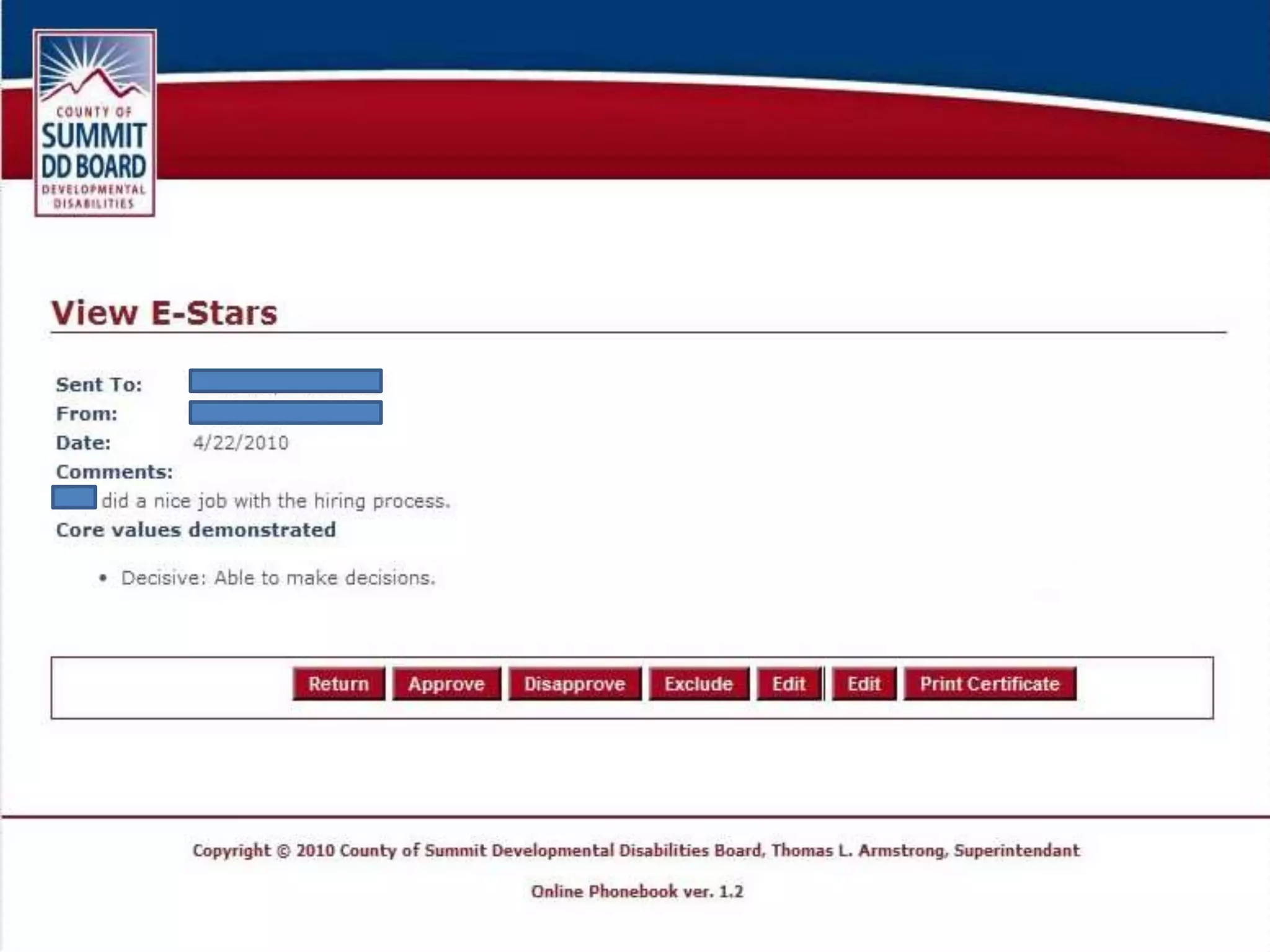 SA coordinator reviews and approves