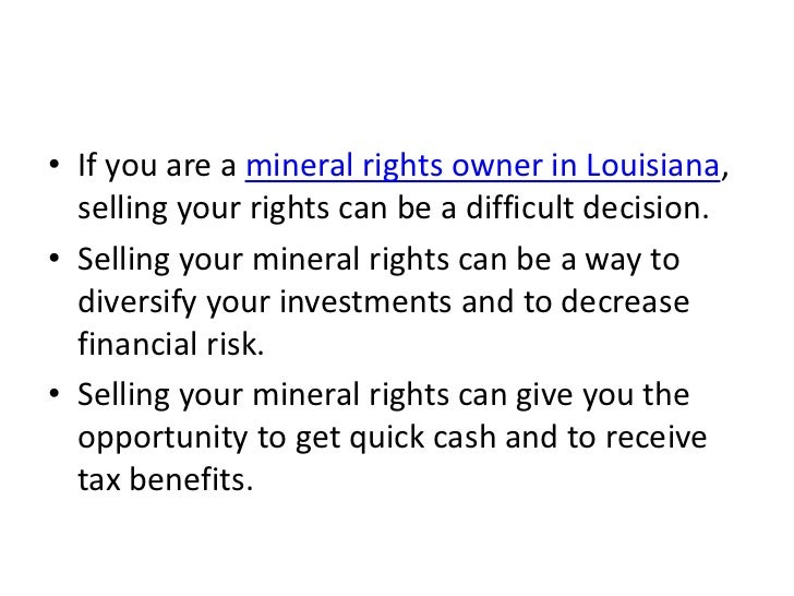 Mineral Rights in Louisiana