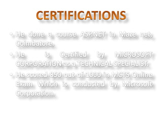 About masilamani | PPTX