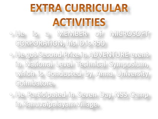 About masilamani | PPTX