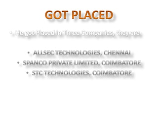 About masilamani | PPTX