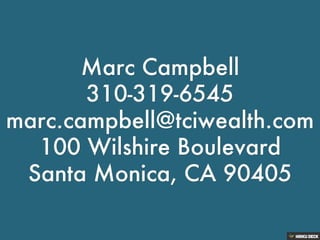 About Me: Marc Campbell