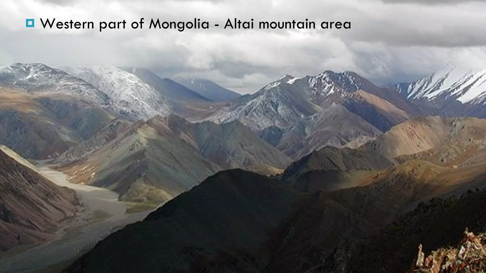 Western part of Mongolia - Altai mountain area 