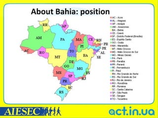 About Bahia: position
 