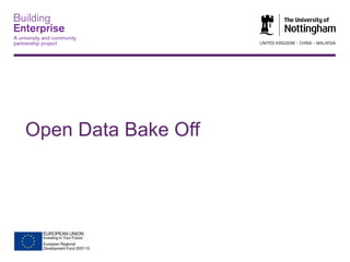 Open Data Bake Off

 