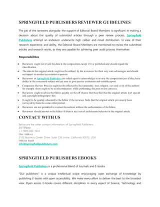 About Springfield publishers | DOCX