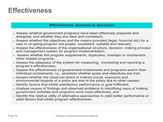 About programme logic model Performance Audit | PPTX