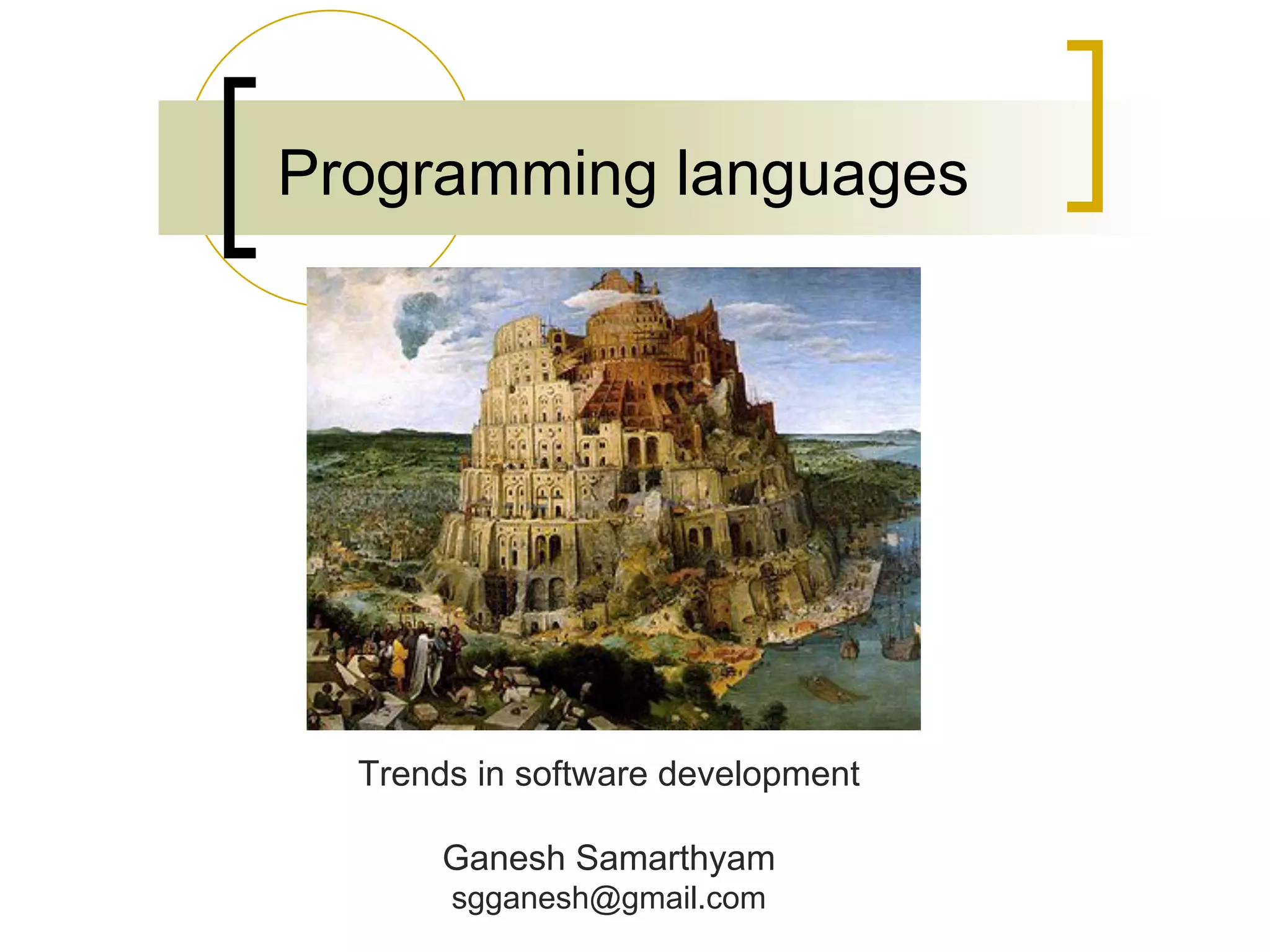 About programming languages | PPT
