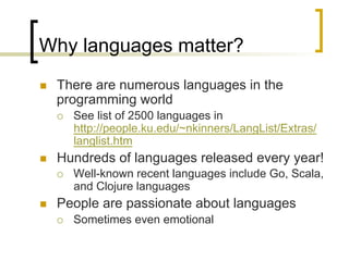 About programming languages | PPT