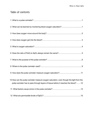 About pulseoximetry | PDF | Heart and Cardiovascular Diseases ...