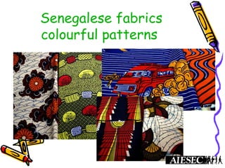 Senegalese fabrics
colourful patterns
 