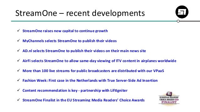 About StreamOne August 2017