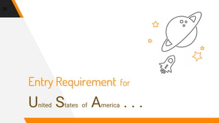 Entry Requirement for
United States of America . . .
28
 