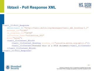 Taxii Example Everything about TAXII | PPTX | Internet | Computing