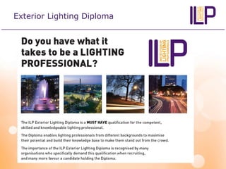 Exterior Lighting Diploma
 