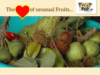 The of unusual Fruits…
 
