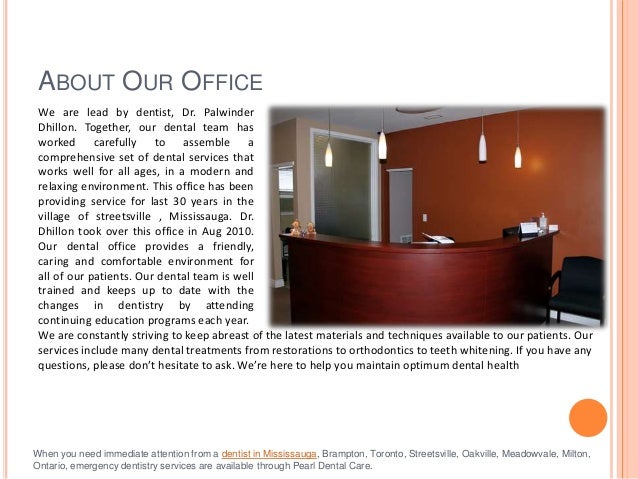 About The Pearl Dental Care