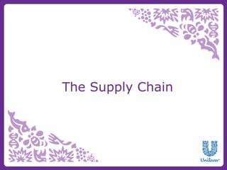 The Supply Chain
 
