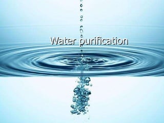 Water purification 
