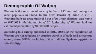 Wuhan History Demography Etc PPT wuhan-history-demography-etc-ppt