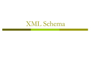 XML Schema 
