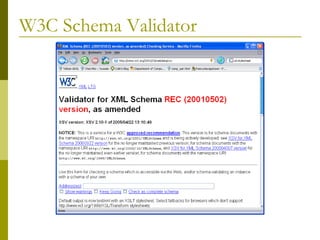 W3C Schema Validator 