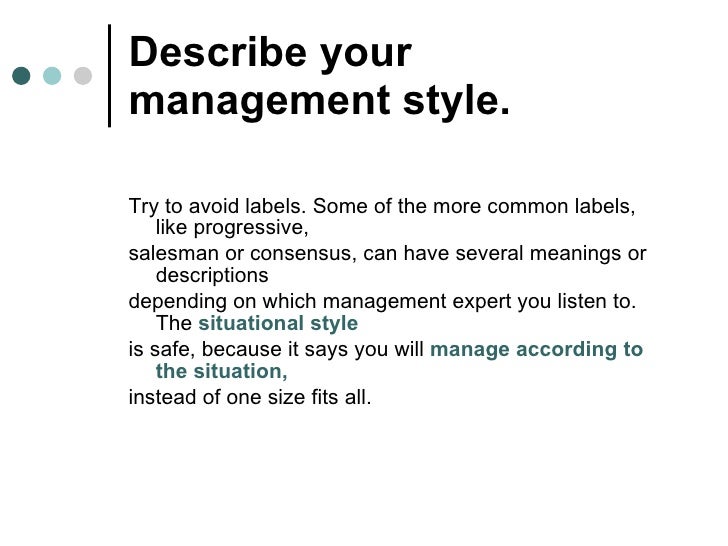 job interview esl discussion how to approach personal questions 2 describe management style