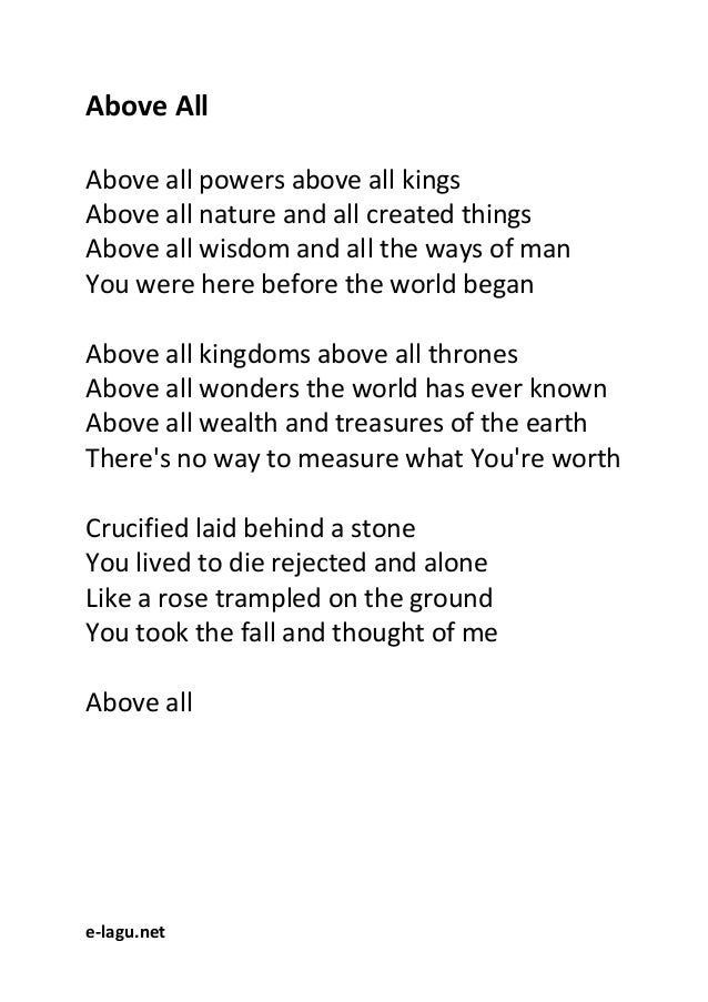 Above All Above All