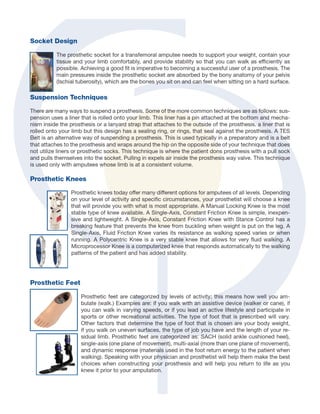 Above Knee Amputation An Overview Of Prosthetic Care | PDF