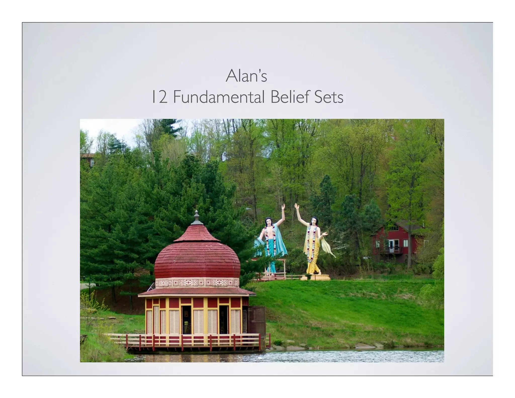 Alan’s
12 Fundamental Belief Sets
 