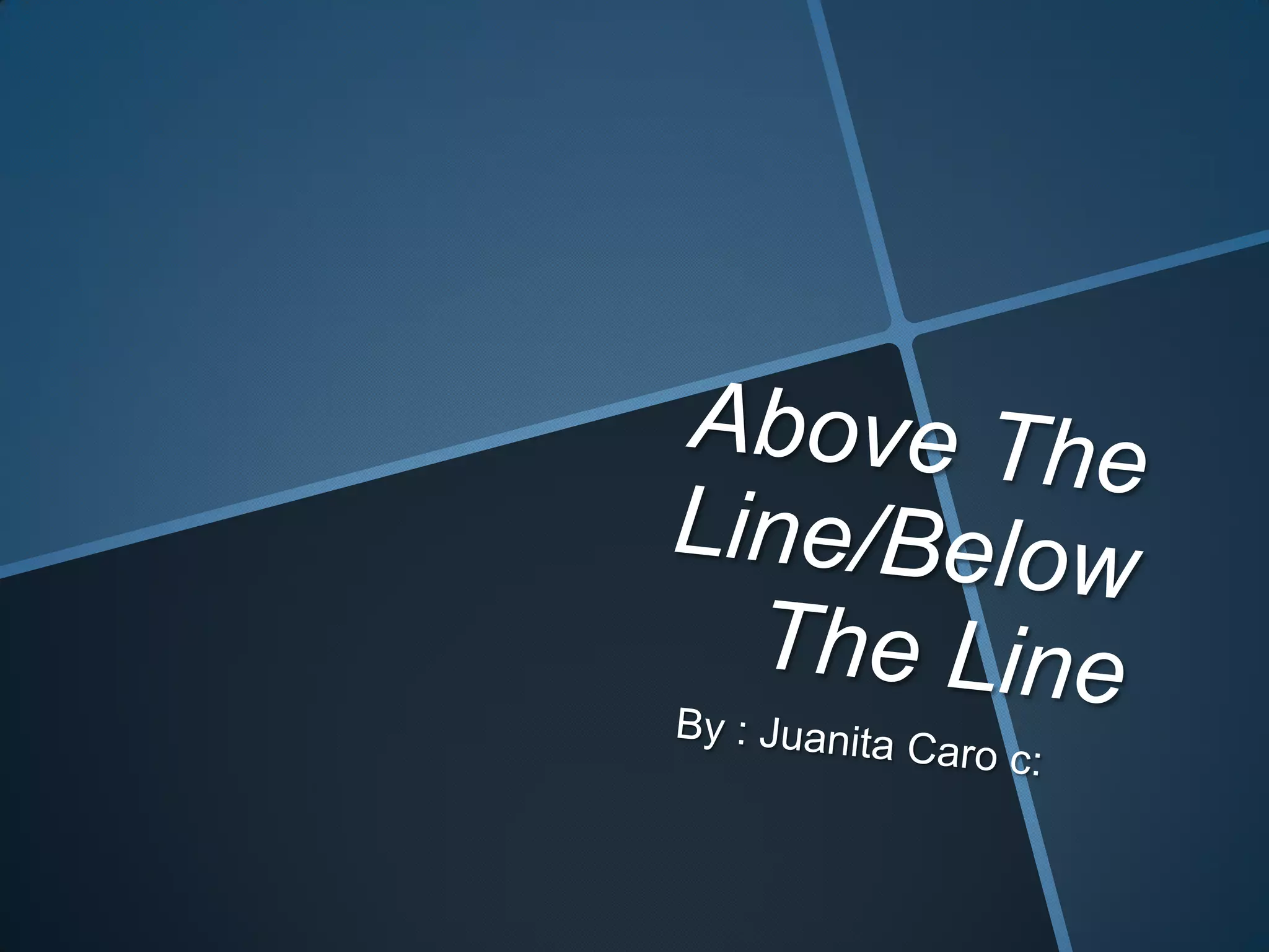 Above the line right one