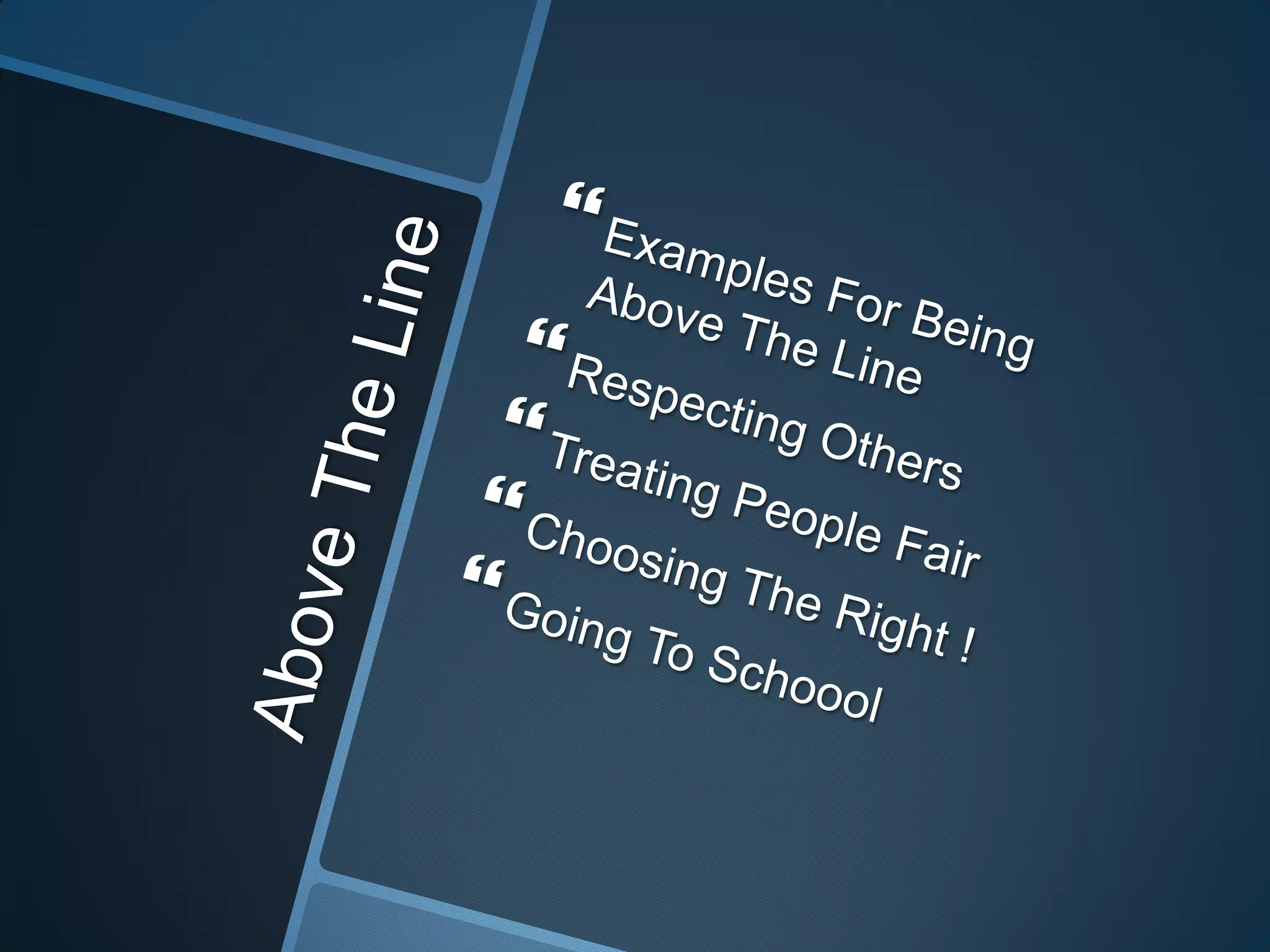 Above the line right one