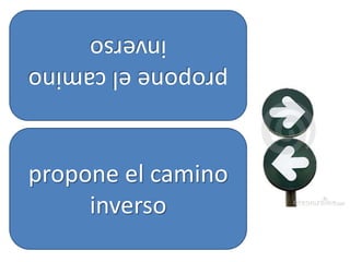 inverso
propone el camino



propone el camino
     inverso
 