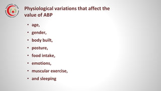 Physiology of Arterial blood pressure (ABP) | PDF