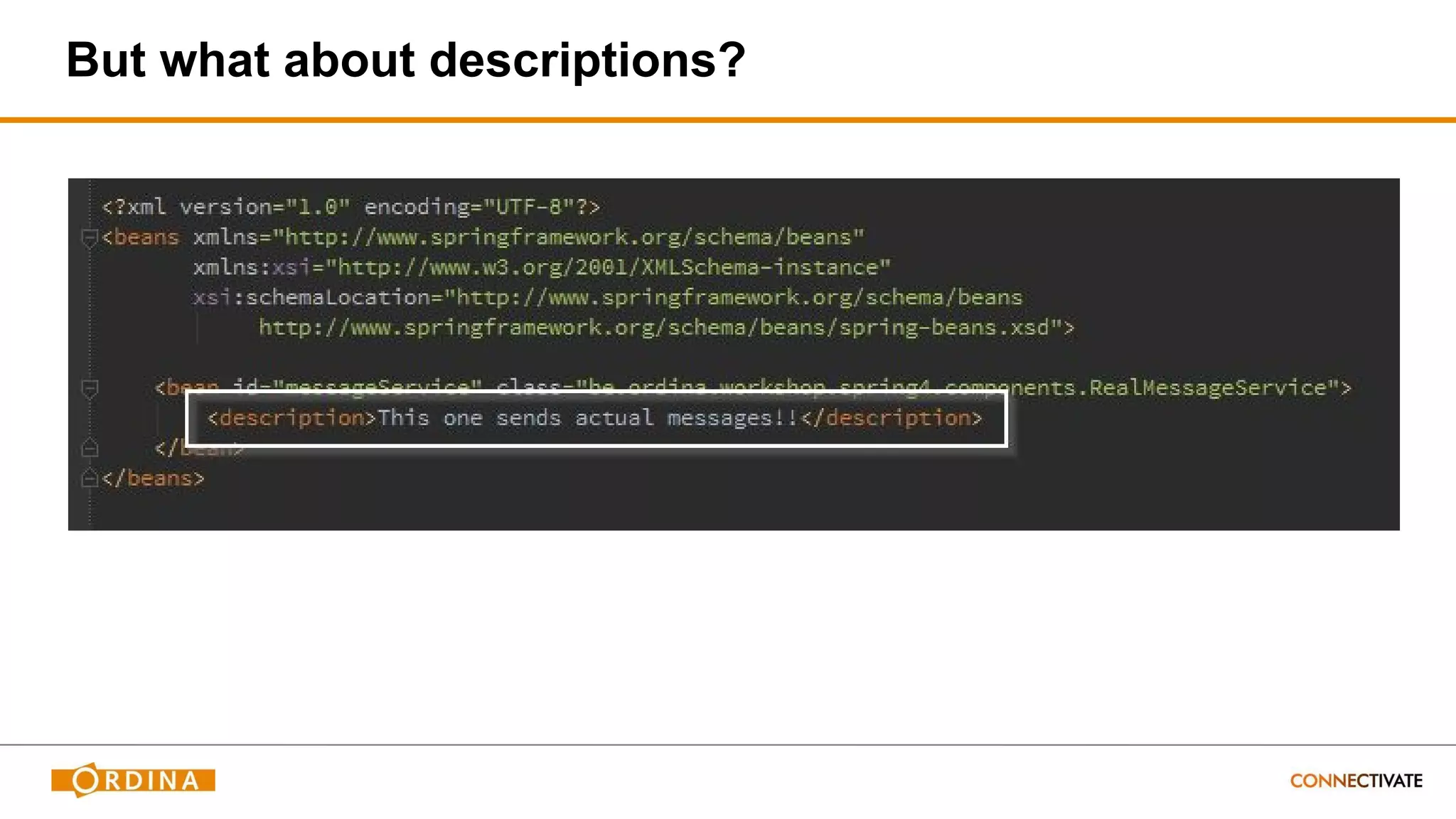 But what about descriptions?
 