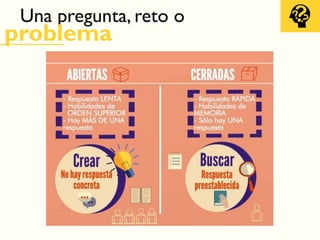 Una pregunta, reto o
problema
 