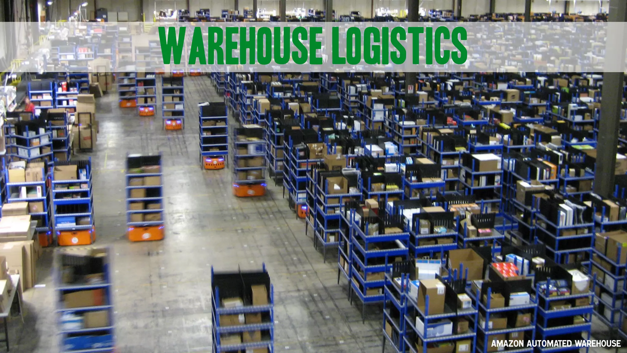 Amazon automated warehouse
warehouse logistics
 