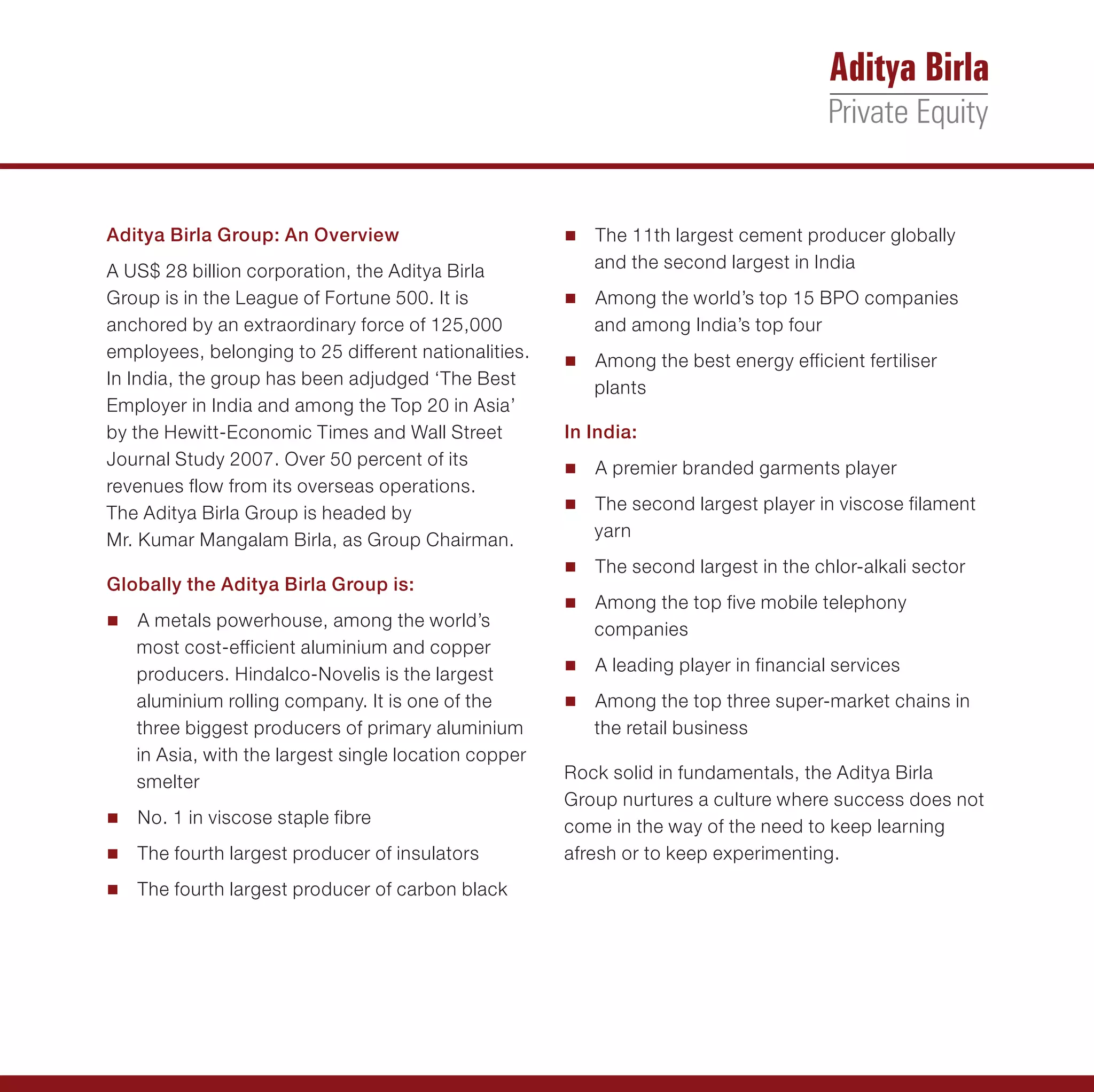 Aditya Birla Private Equity | PDF
