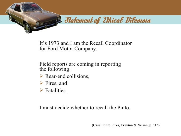 Ford Pinto Marketing Ethics