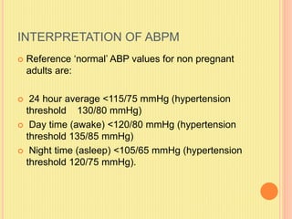 Ambulatory BP monitoring | PPTX