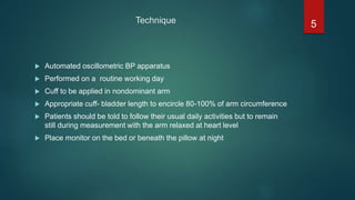ambulatory blood pressure monitoring | PPTX