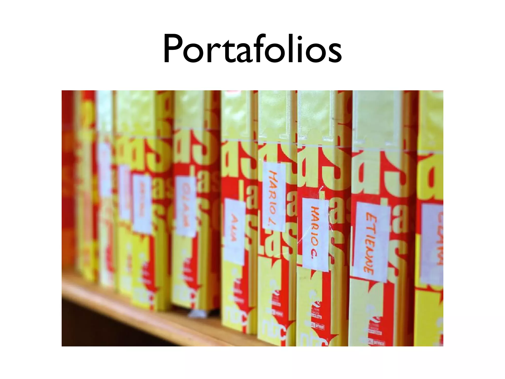 Portafolios
 