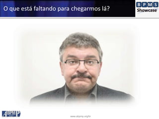www.abpmp.org/br
O que está faltando para chegarmos lá?
 