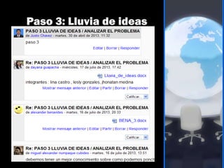 Paso 3: Lluvia de ideas